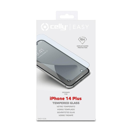 [8021735196754] Celly pellicola vetro per iPhone 14 Plus easy glass EASY1026