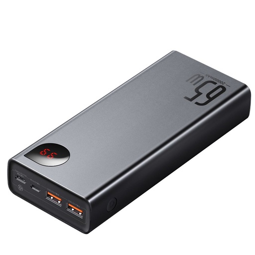 [6953156204324] Baseus Power Bank 20000 mAh 65W con display digitale adaman metal black PPIMDA-D01