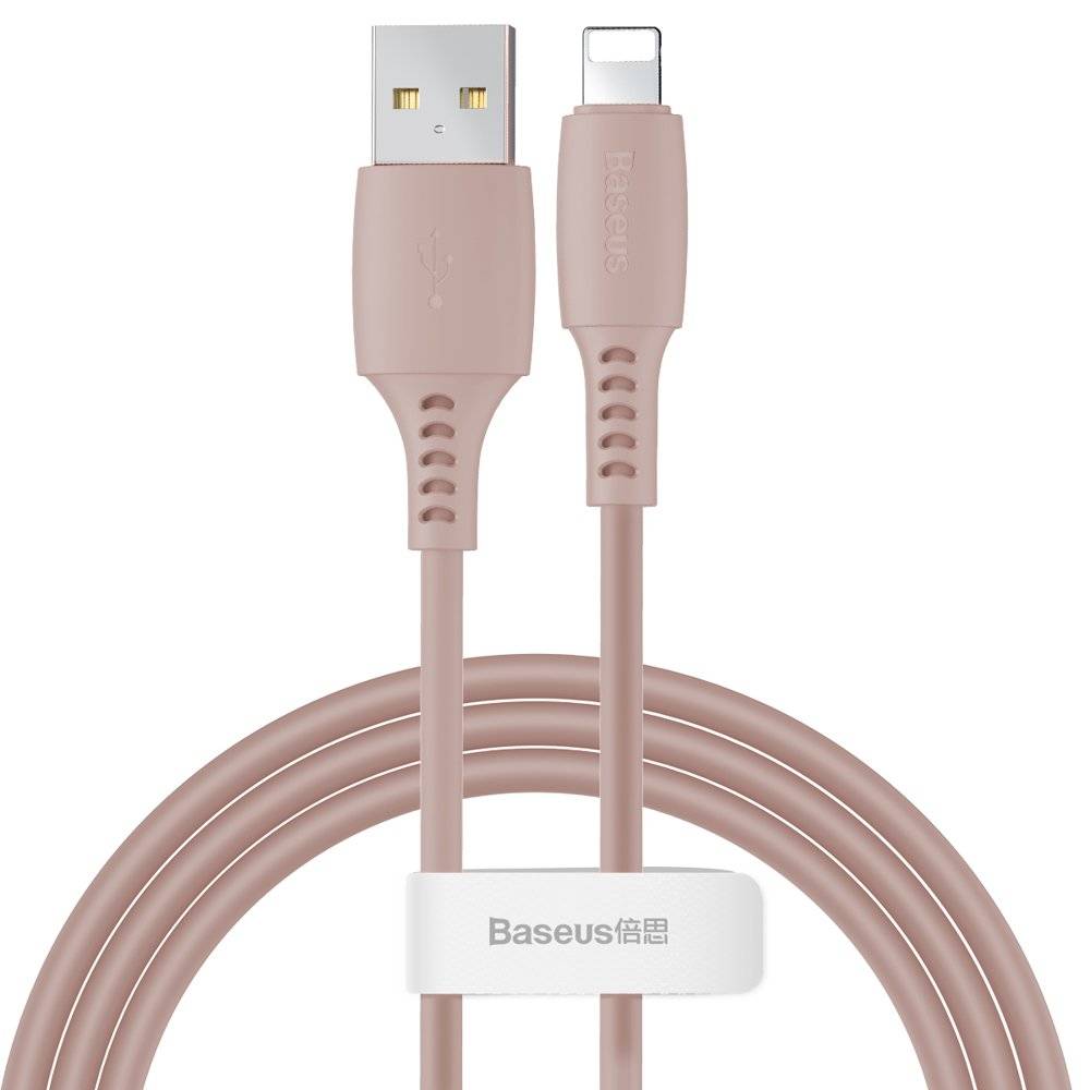 [6953156214378] Baseus Data Cable Lightning 1.2mt 2.4A Colorful pink CALDC-04
