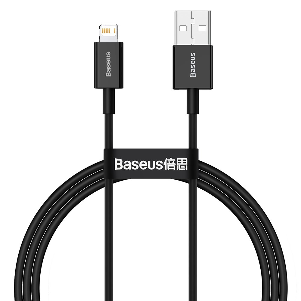 [6953156205406] Baseus Superior Series data cable Lightning 2.4A 1mt black CALYS-A01