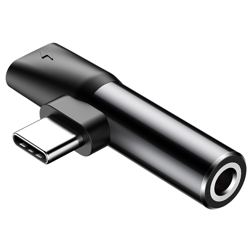 [6953156282278] Baseus L41 adapter 3in1 Type-C to jack 3.5mm + USB-C L41 black CATL41-01