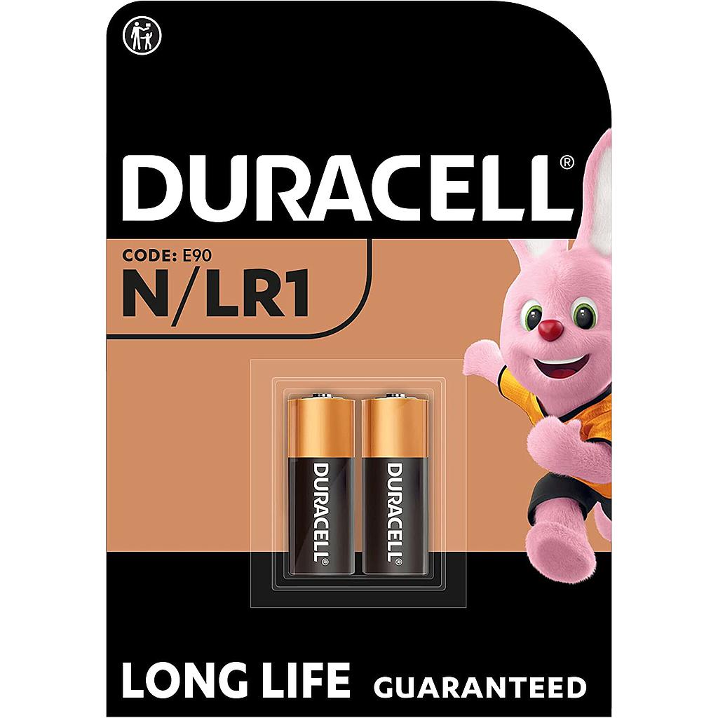 [05000394803985] Duracell specialistic alkaline battery 1.5V 2pcs N/LR1