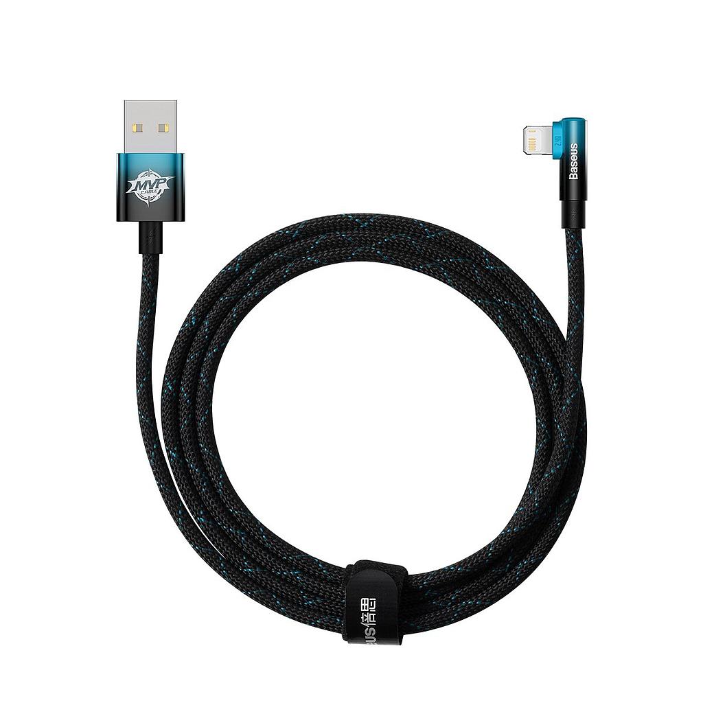 [6932172612313] Baseus Data Cable Lightning 2.4A 2mt MVP 2 Elbow-shaped blue CAVP000121