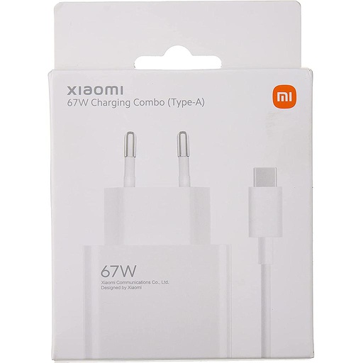 [6934177784293] Xiaomi Caricabatterie 67W USB + Cavo Type-C white BHR6035EU