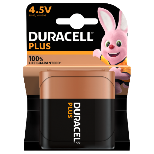 [16351] Duracell battery flat alkaline plus 4.5V MN1203