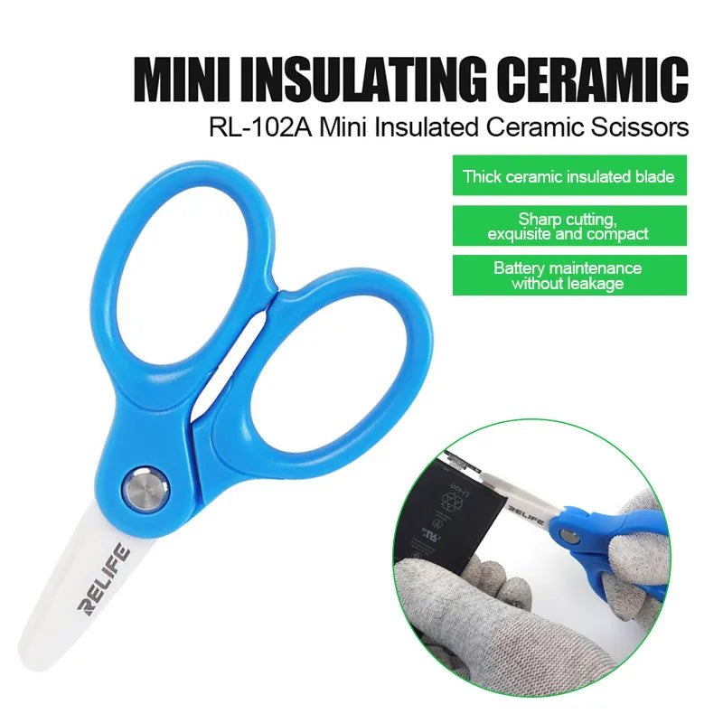 [6941590208084] Relife RL-102A mini insulated ceramic scissors