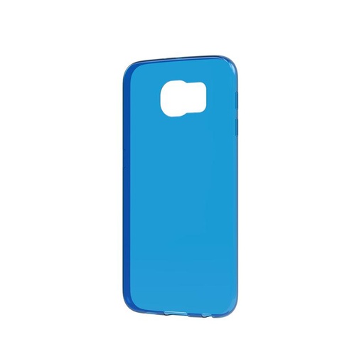 [8020595510304] Case Vodafone Samsung S6 Back cover 0.3mm blue con Tempered