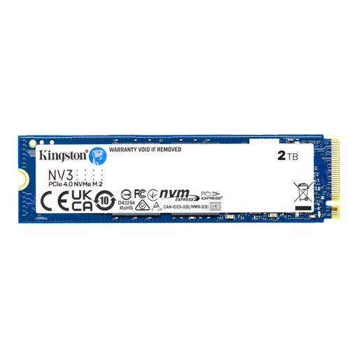 [740617344783] Kingston SSD 2TB NVMe PCIe 4.0 M.2 NV3 SNV3S/2000G