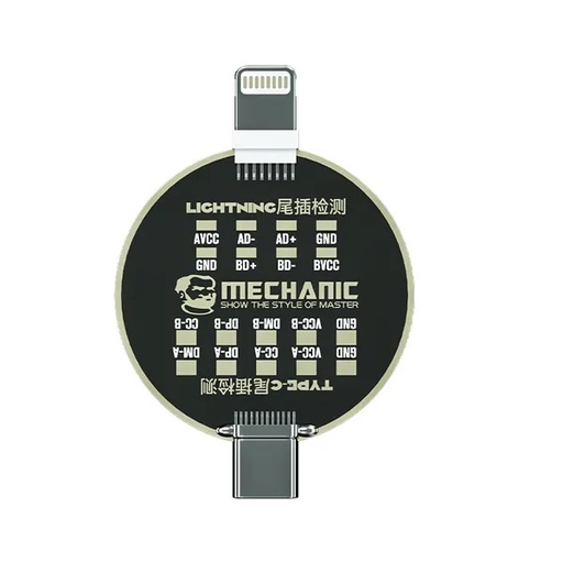 [18504] Mechanic Diagnostic Card Charging Connector Type-C and Lightning T810