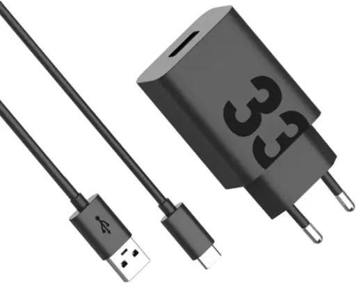 [0840023277979] Motorola Caricabatterie USB 33W Turbo Power + Cavo Type-C Black PG38C06448