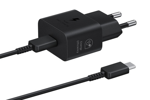 [8806094912029] Samsung Charger USB-C 25W + cable Type-C super fast charger black EP-T2510XBEGEU