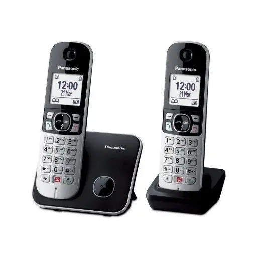 [5025232675654] Panasonic Cordless DECT-GAP Duo Black KX-TG6852JTB