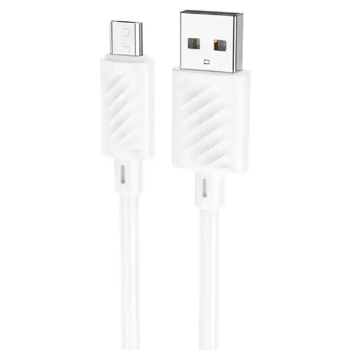 [6931474783332] Hoco Data Cable Micro-USB (1m) 2.4A Fast Charge White X88M.WH