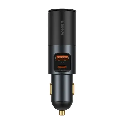 [6953156206694] Baseus Caricabatterie per Auto 2 Porte (USB+USB-C) 120W Share Together Gray CCBT-C0G