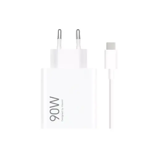 [6932554435943] Xiaomi Caricabatterie USB 90W con Cavo Type-C HyperCharge White BHR07ZBEU
