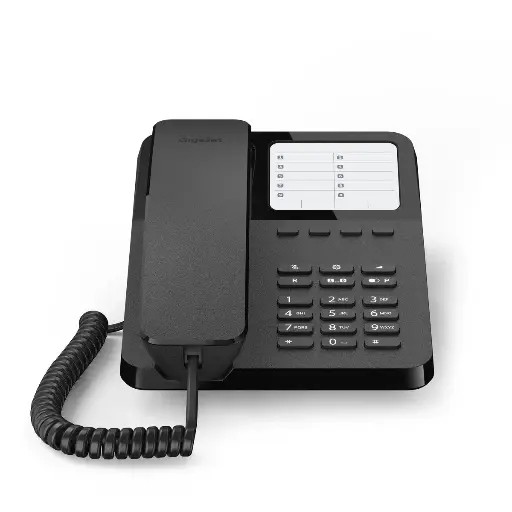 [4250366868820] Gigaset Telefono Fisso Desk 400 Black 0054H6538R102