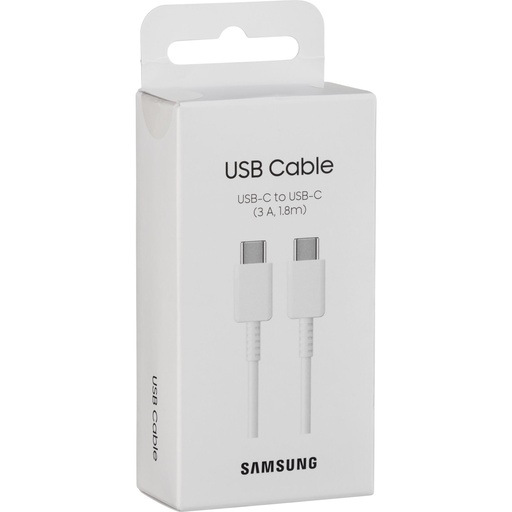 [8806094257557] Samsung Data Cable Type-C to Type-C 1.8m White EP-DX310JWEGEU