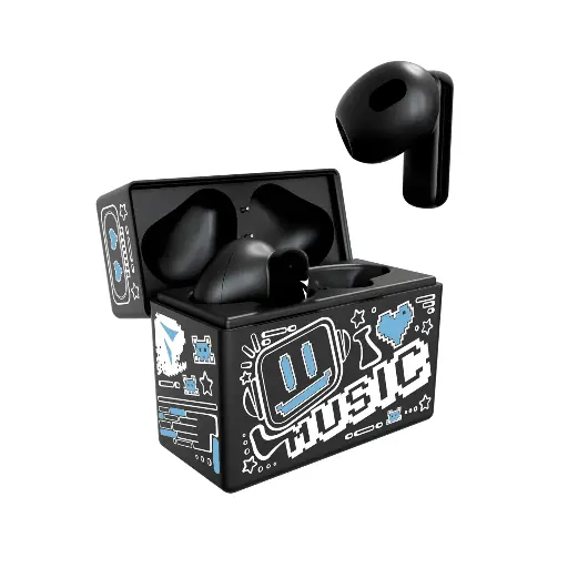 [8099990148801] Techmade Auricolari Bluetooth Blue TM-XM191-BKBL