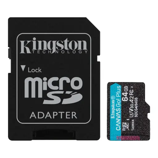 [0740617347890] Kinsgton Micro SD 64GB Canvas Go! Plus SDCG4/64GB