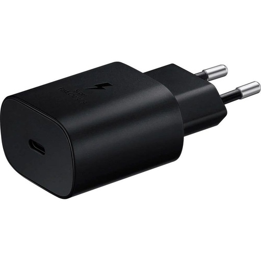 [8809580800695] Samsung Caricabatterie USB-C 25W fast charge black EP-TA800N bulk GP-PTU021SOABQ