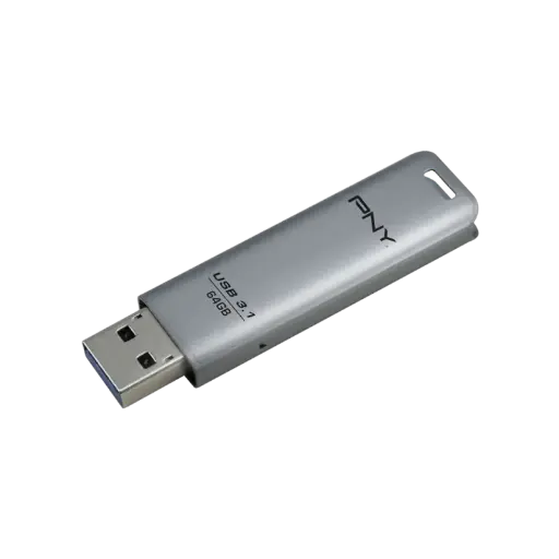 [3536403372316] PNY Pen Drive 64GB 3.1 Elite Steel FFD64GESTEEL31G-EF