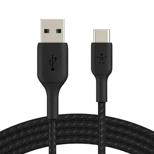 [745883788583] Belkin Data Cable Type-C 2m In Nylon Black CAB002BT2MBK