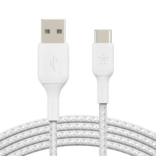 [745883788576] Belkin Data Cable Type-C 1m In Nylon White CAB002BT1MWH