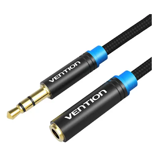 [6922794731264] Vention Cavo Dati di Prolunga Jack 3.5mm da Maschio a Femmina (1,5m) Black VAB-B06-B150-M