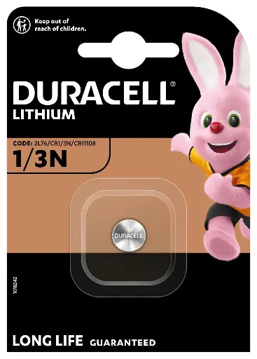 [5000394003323] Duracell Battery Lithium 1/3N 1 pcs 2L76 CR1/3N CR11108