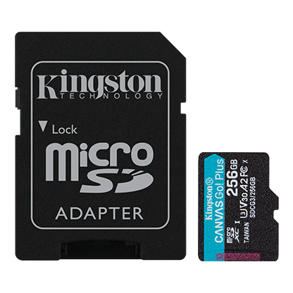 [740617301250] Kingston Micro SDXC 256GB Canvas Go! Plus SDCG3/256GB