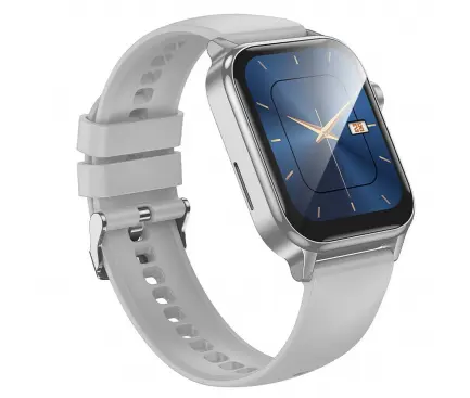 [6942007645423] Hoco Smartwatch With Call Silver Y26