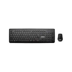 [8054320847595] Nilox Kit Keyboard and Mouse Wireless Slim Black NXKMMB00001