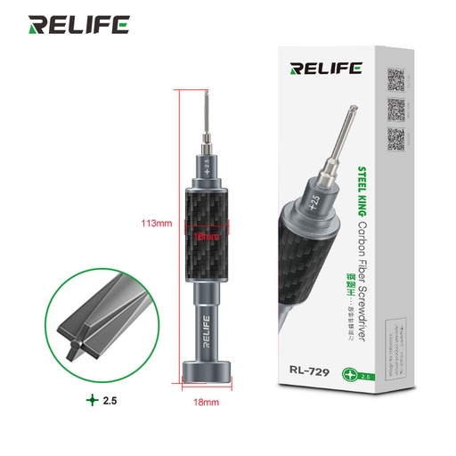 [6941590211411] Relife Scredriver Torx T1 with Carbon Fiber Finish RL-729