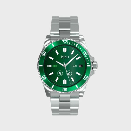 [8099990150156] Niah Smartwatch con Chiamata Neptune Green NH-NEPTUNE-GR