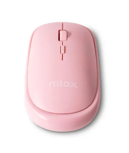 [8054320845874] Nilox Mouse Wireless Con Selettore DPI Pink NXMOWICLRPK01