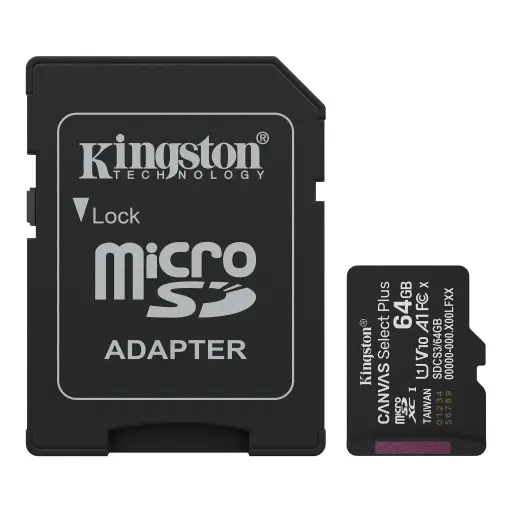[740617348408] Kingston Micro SD 64GB Canvas Select Plus Gen3 SDCS3/64GB