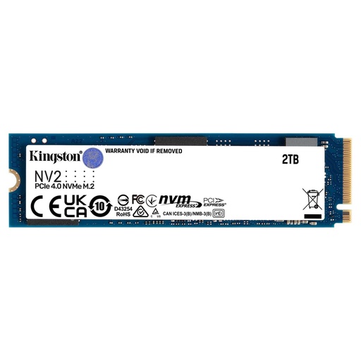 [740617329971] Kingston SSD 2TB M.2 NVMe PCIe 4.0 SNV2S/2000G