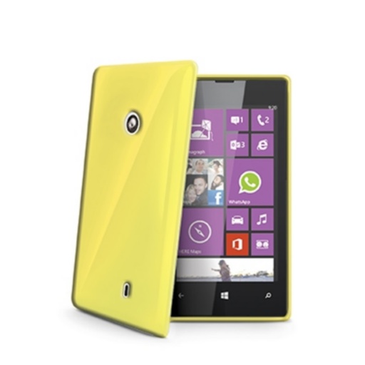 [8021735083870] Case Celly Nokia Lumia 520 cover tpu yellow