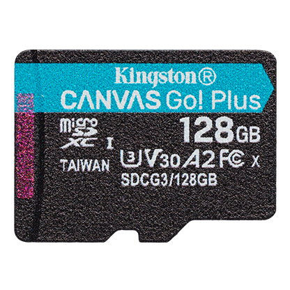 [740617301243] Kingston Micro SDXC 128GB Canvas Go! Plus (no adapter) SDCG3/128GBSP