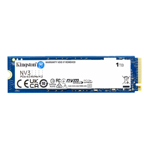 [740617344790] Kingston SSD 1TB NVMe PCIe 4.0 M.2 NV3 SNV3S/1000G