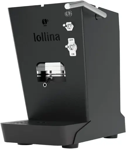 [8052879790508] LolloCaffè Macchina da Caffè Espresso a Cialde Lollina+ Black (40 Cialde Omaggio) 