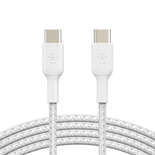 [745883884124] Belkin Cavo Dati Type-C To Type-C 60W 2m In Nylon White CAB004BT2MWH