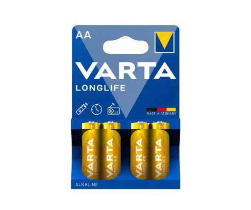 [4008496525157] Varta Battery Stylus AA Alcaline Longlife (4 Pcs)