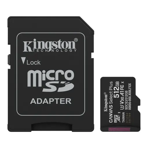 [740617348552] Kingston Micro SD 512GB Canvas Select Plus Gen3 SDCS3/512GB 