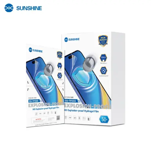 [6941590214948] Sunshine Pellicola Hydrogel Clear Super Resistente 50 Pz SS-TP350