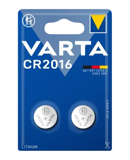 [4008496746385] Varta Batteria a Bottone litio 2 Pz DL2016 CR2016