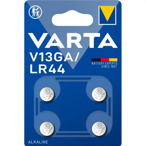 [4008496017904] Varta Batteria a Bottone Specialistica 4 Pz LR44 76A V13GA A76 