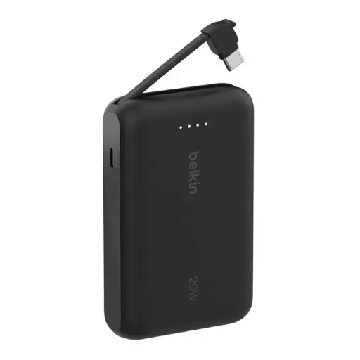 [745883891801] Belkin Power Bank 10000 mAh 20W with Data Cable Type-C Black BPB021HQBK