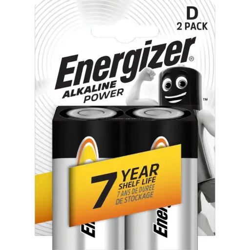 [7638900297331] Energizer Battery Flashlight D 2 Plus 2 Pcs D-LR20 