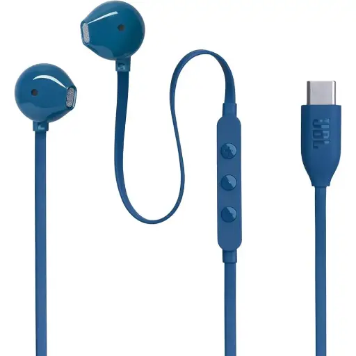 [1200130013911] JBL Earphones Type-C Tune 305C Blue JBLT305CBLU